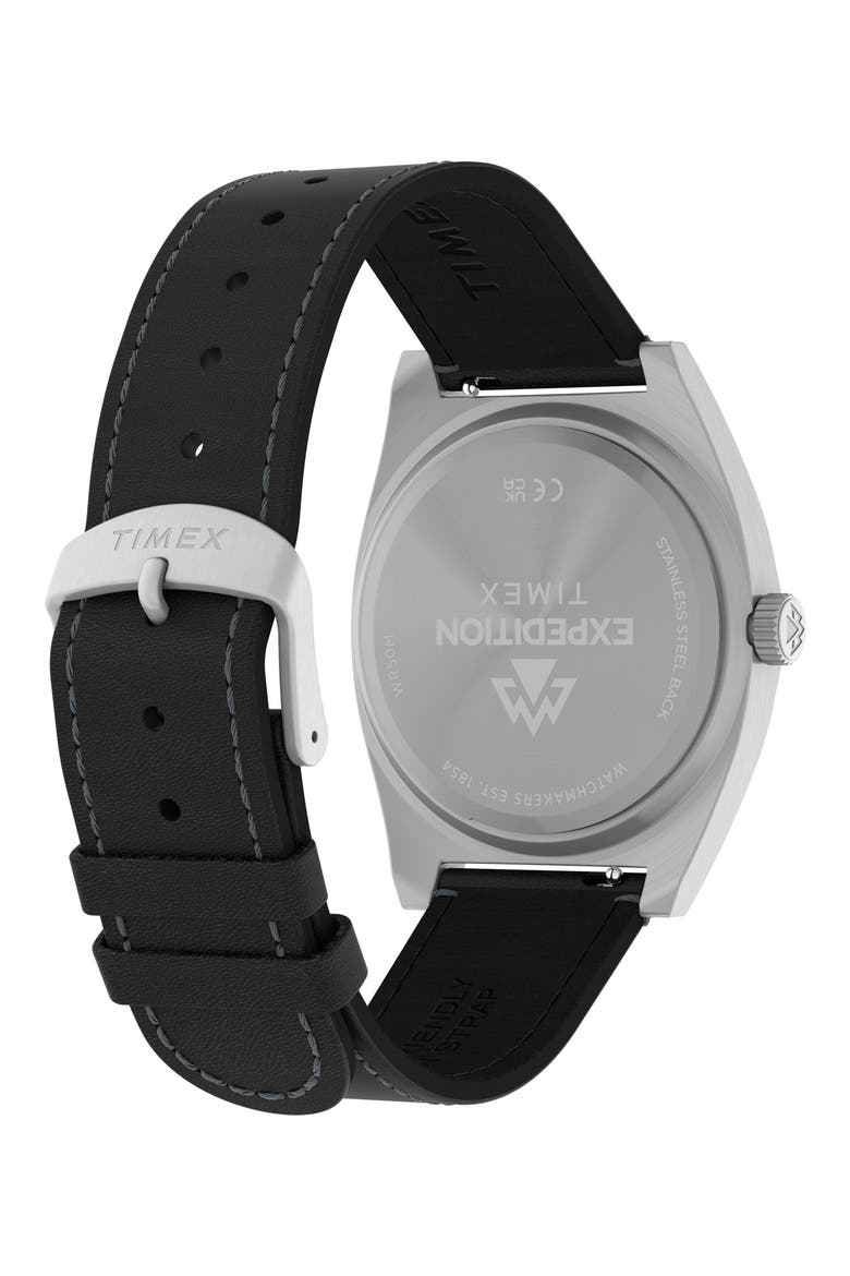 Expedition Capstone Silicone Strap Watch, 41mm, Alternate, color, SILVER-TONE