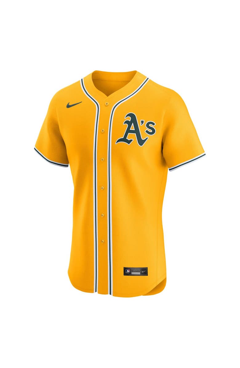 Nike Men's Nike Gold Athletics Alternate 2 Elite Jersey, Alternate, color,