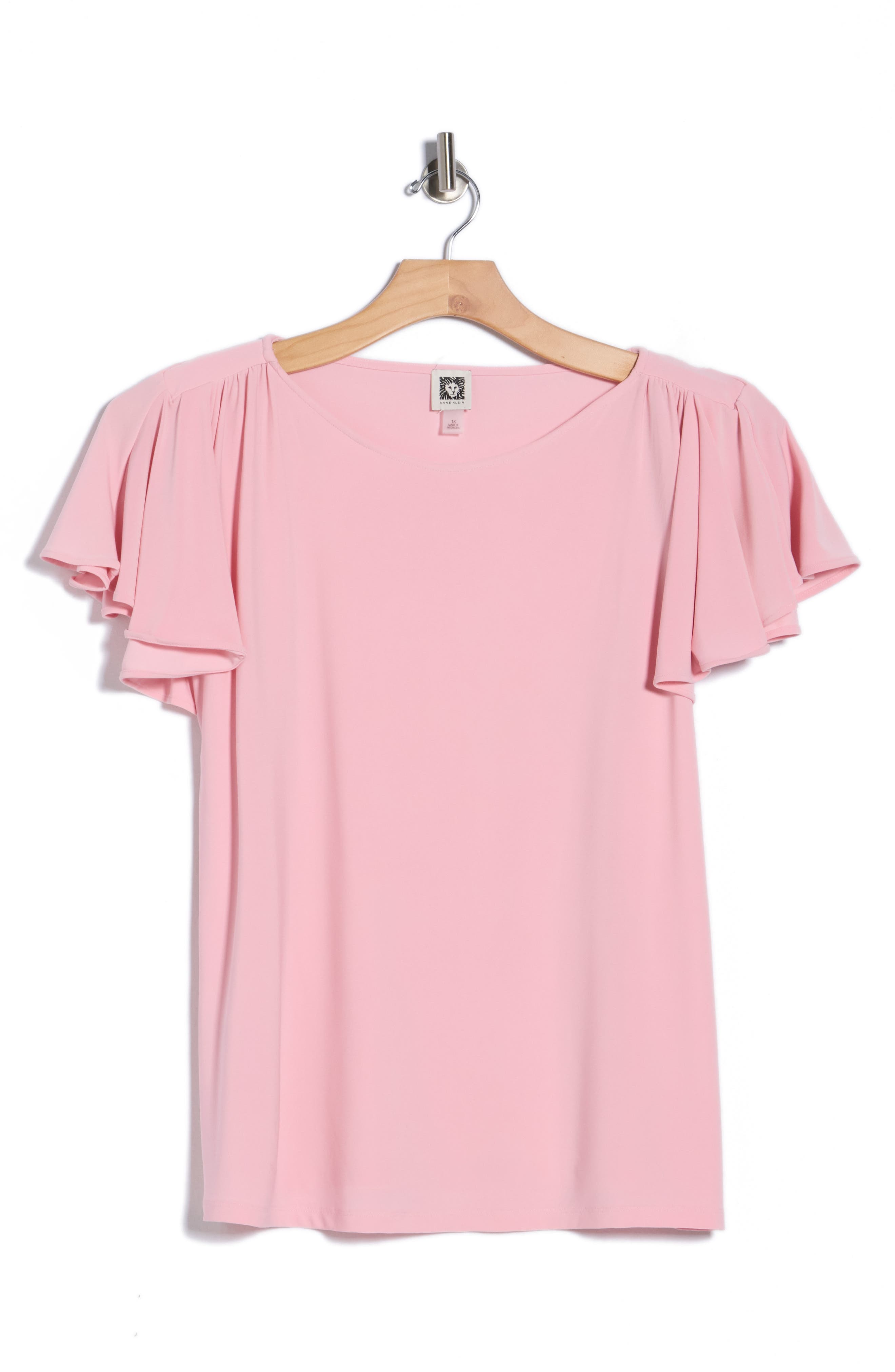 Anne Klein Cascade Flutter Sleeve Top
