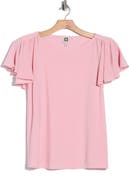 Anne Klein Cascade Flutter Sleeve Top