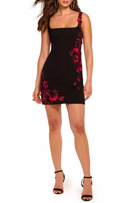 Tina Floral Embellished Cocktail Minidress
