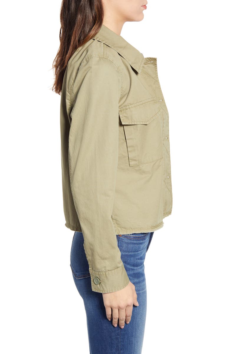 Caslon<sup>®</sup> Crop Utility Jacket, Alternate, color,