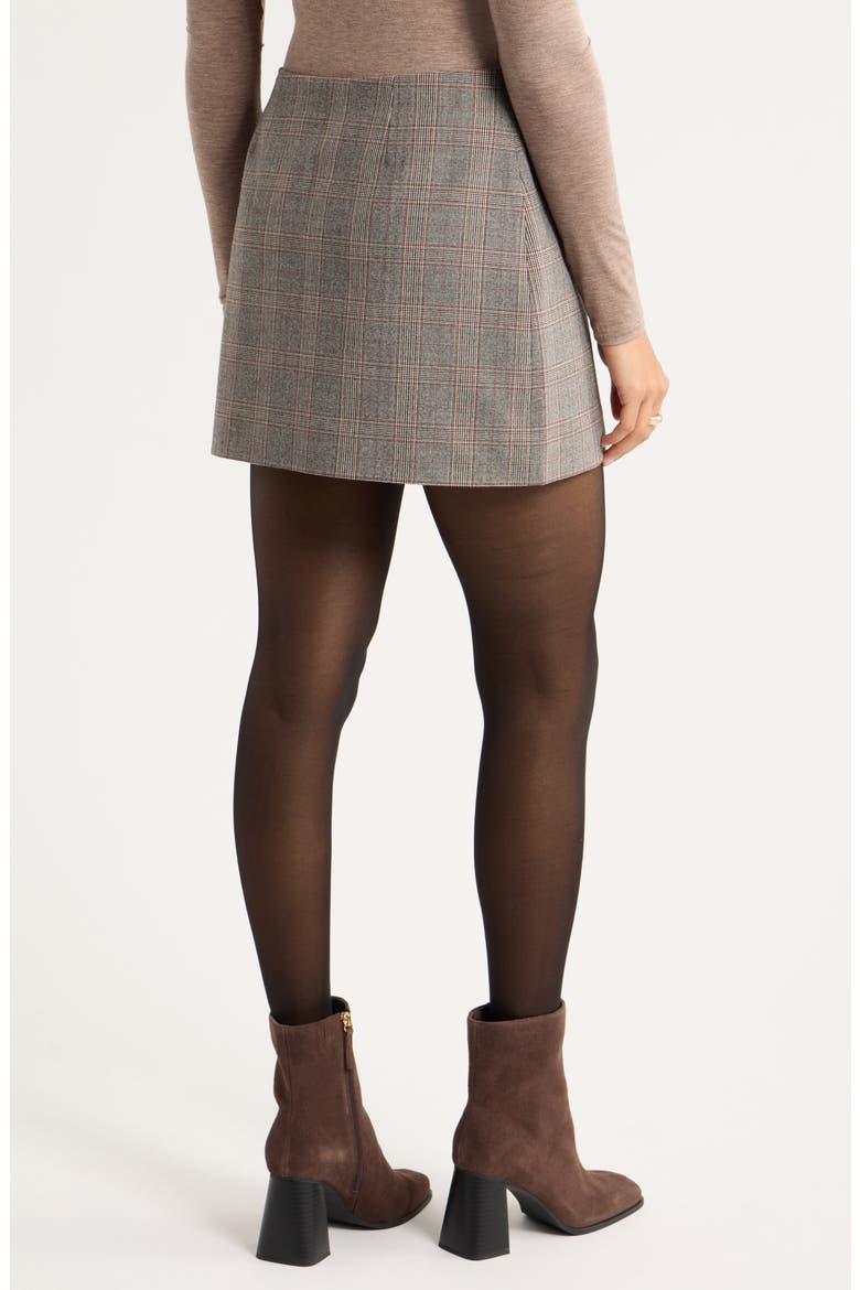 Heritage Plaid Miniskirt, Alternate, color, BLACK- BROWN JOY PLAID