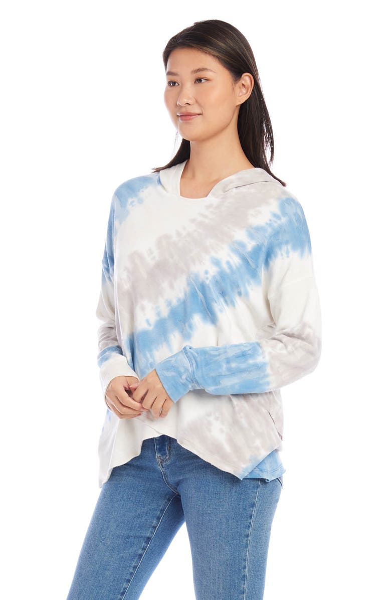 Karen Kane Asymmetric Hem Hoodie, Alternate, color,