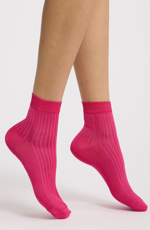 Rib Quarter Socks