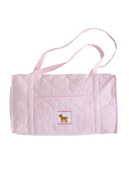 Little English Quilted Duffle Bag in Girl Lab 