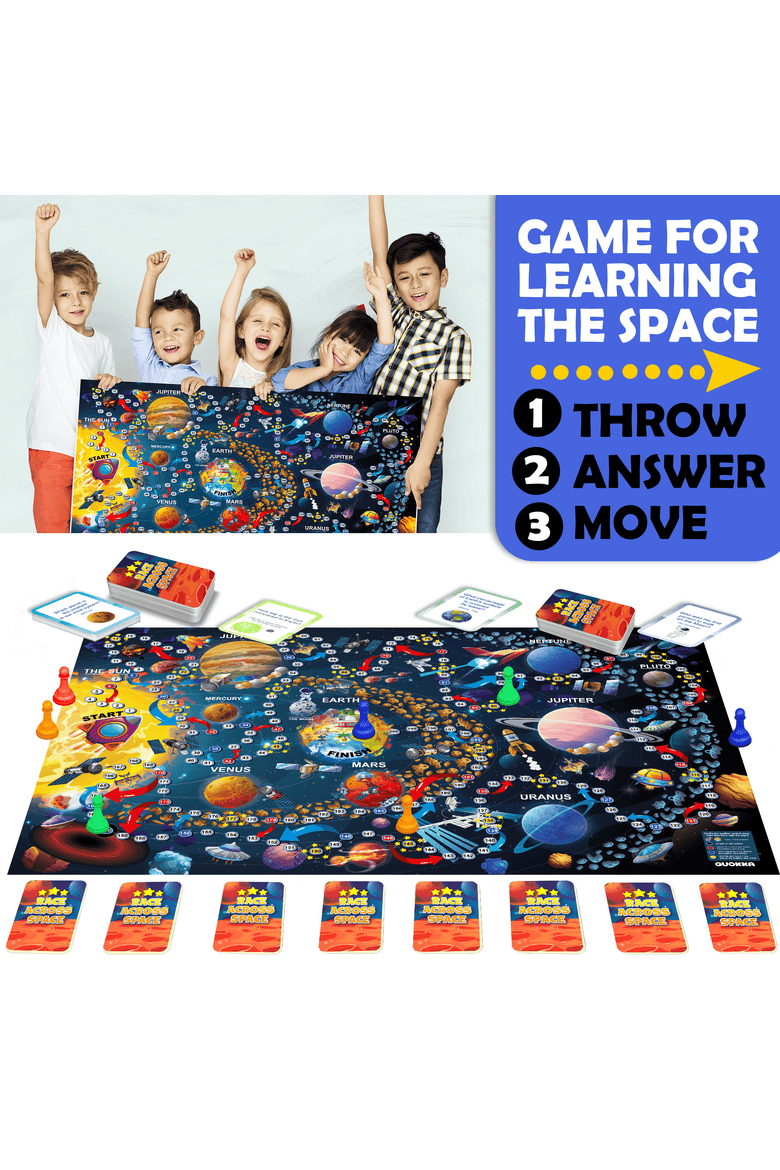 Educational Board Games for Kids and Families, Alternate, color, Spase Game