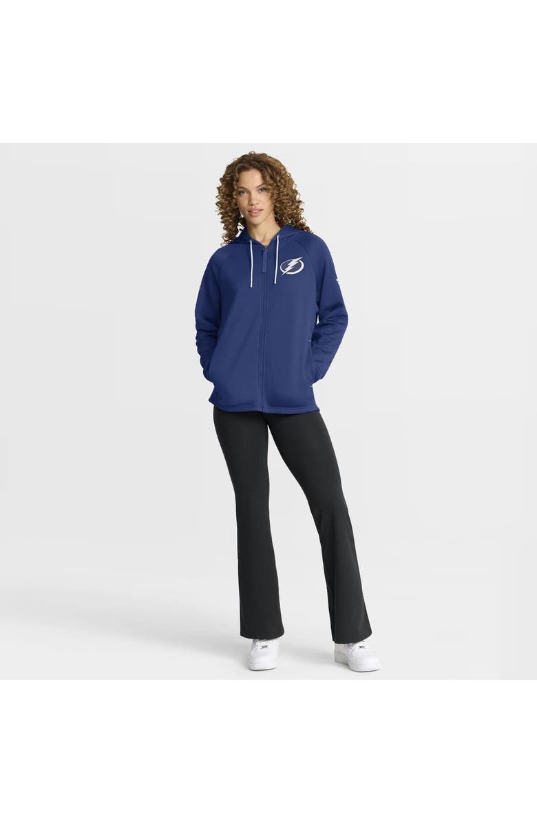FANATICS Women's Fanatics Blue Tampa Bay Lightning Authentic Pro Rink Raglan Full-Zip Hoodie, Alternate, color, Blue