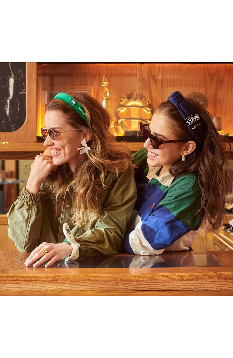 Lele Sadoughi Seattle Seahawks Charlotte Headband, Alternate, color, Seahawks Green 300