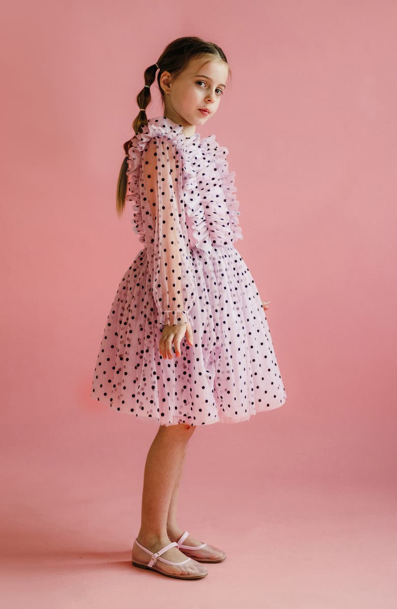 Rock Your Kid Kids' Long Sleeve Tulle Dress, Alternate, color, Soft Pink