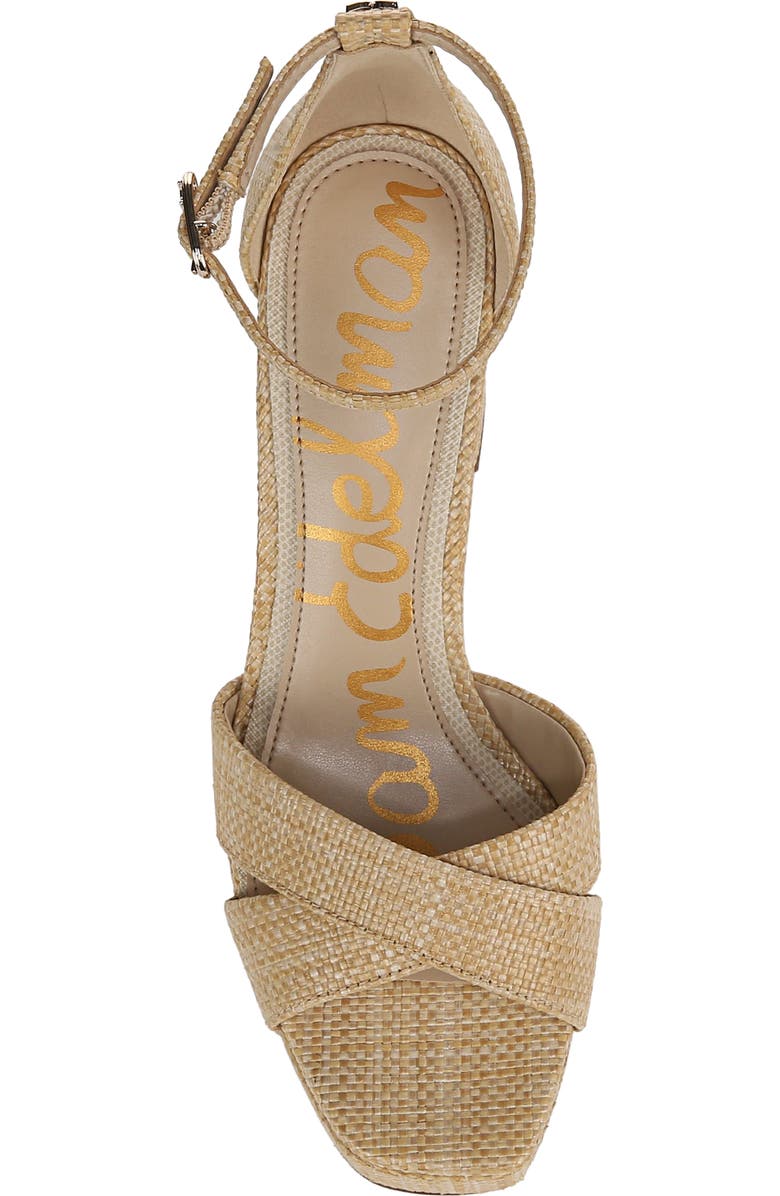 Sam Edelman Jullian Ankle Strap Platform Sandal, Alternate, color, Bleached Beechwood