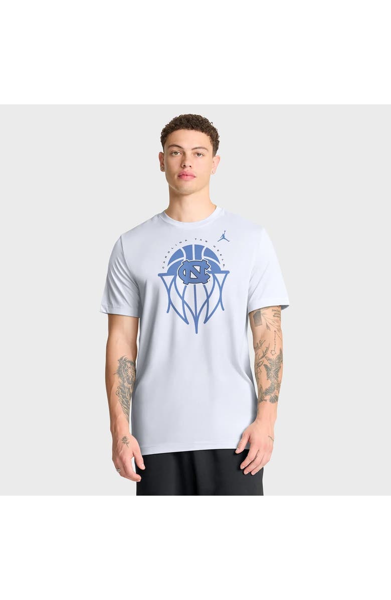 Jordan Brand Men's Jordan Brand White North Carolina Tar Heels Basketball Icon Legend Dri-FIT T-Shirt, Main, color, White