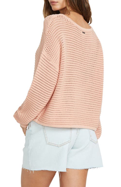 BILLABONG BILLABONG DAYBREAK OPENWORK COTTON SWEATER 