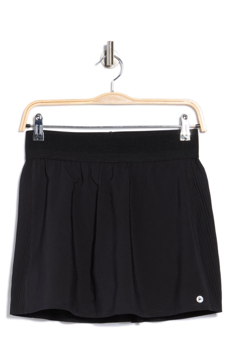 90 DEGREE BY REFLEX Lightstreme Hybrid Pleated Skort, Alternate, color, Black