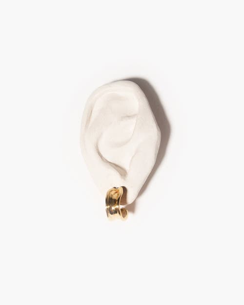 Odette New York Blanca Hoop Earrings In Brass