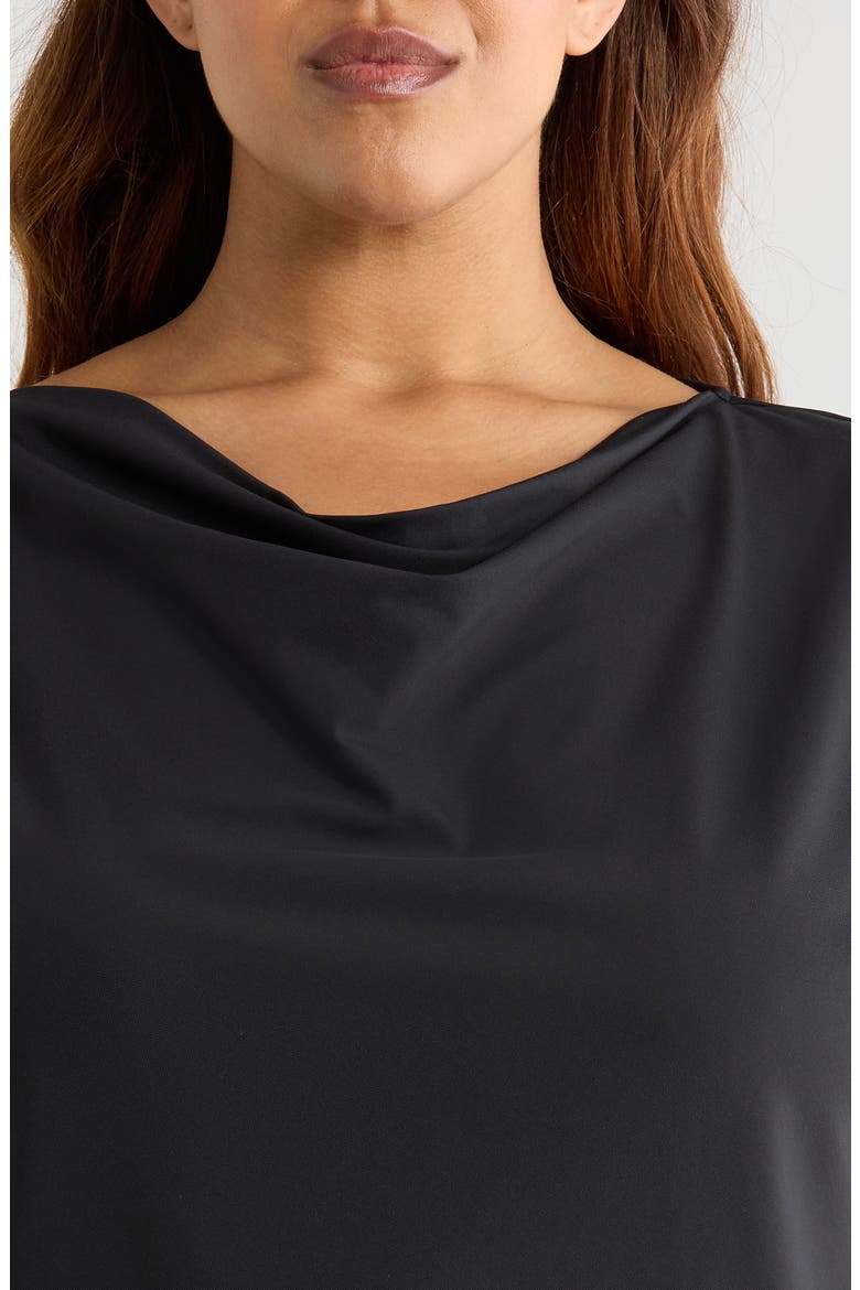 Ensley Cowl Neck Top, Alternate, color, BLACK