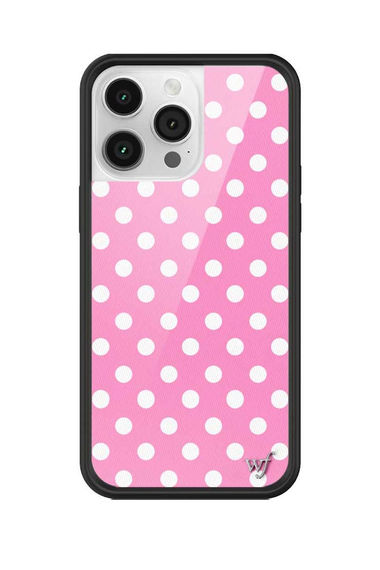 Polka Dot | Pink and White iPhone Case, Alternate, color, Pink