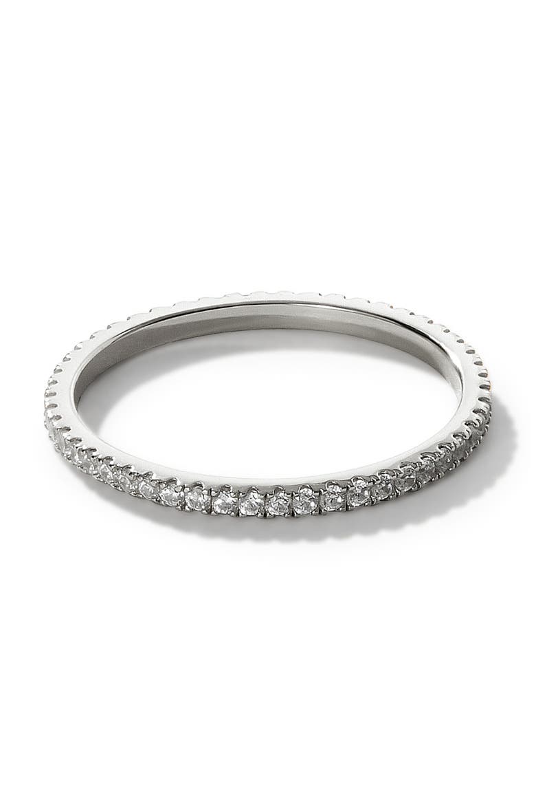 Celine Cubic Zirconia Ring, Main, color, 925 SILVER / CLEAR