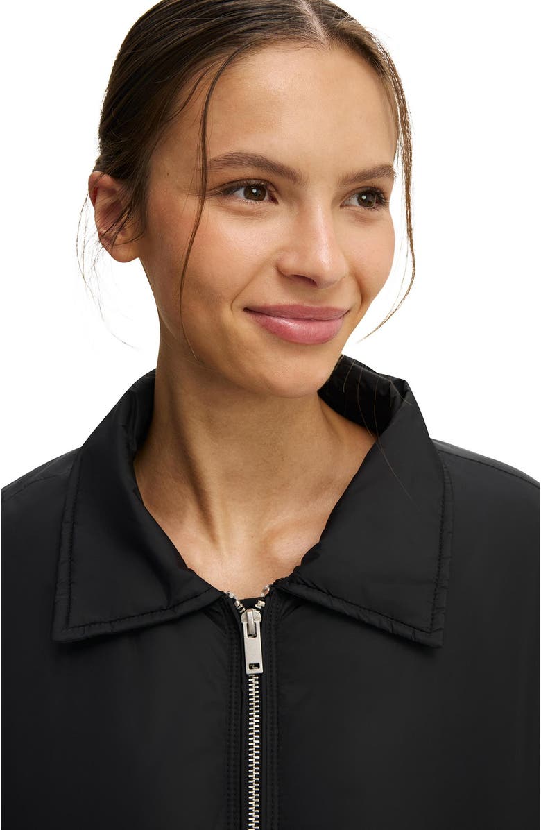 COTTON ON BODY Women's Active The Mother Puffer Faux Fur Collar Bomber, Alternate, color, Black