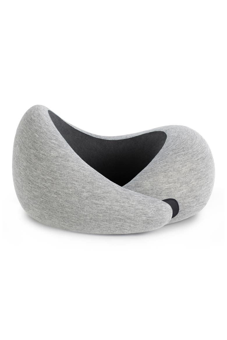 Go Memory Foam Travel Pillow, Main, color, MIDNIGHT GREY