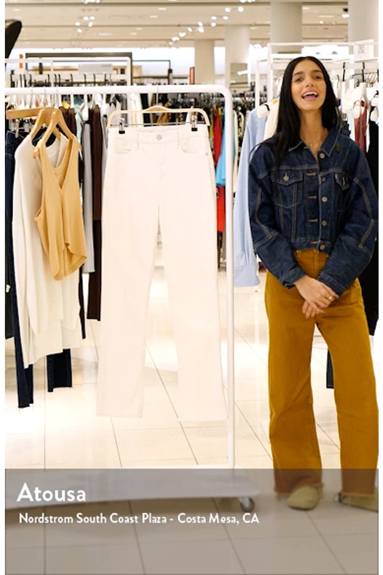 Le Super High Waist Straight Leg Jeans video
