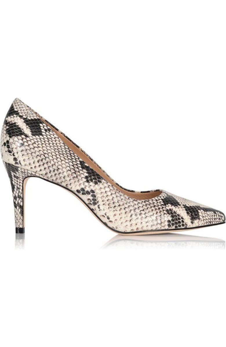 Joan Oloff Deborah Pointed Toe Pump, Alternate, color, Natural Printed Snake