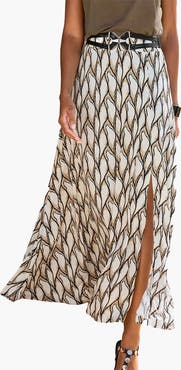 LASCANA Women's Side Slit Maxi Skirt