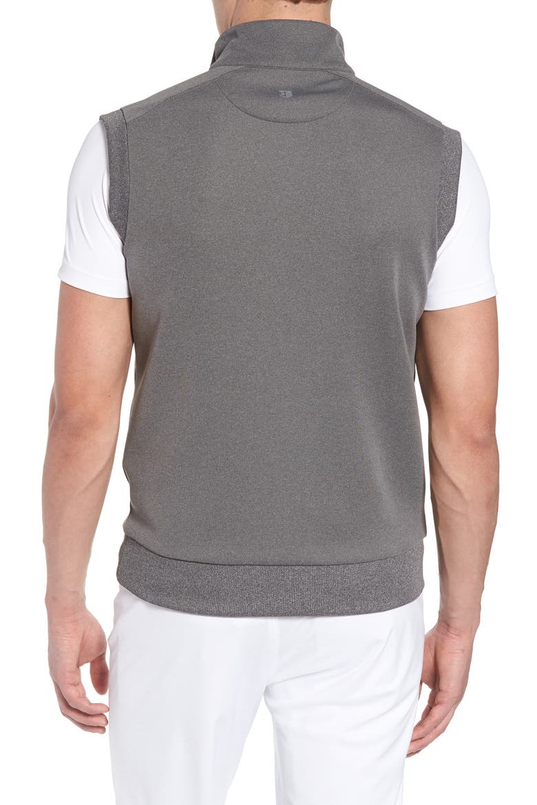 Quarter Zip Slim Fit Tech Vest, Alternate, color, GRAPHITE HEATHER