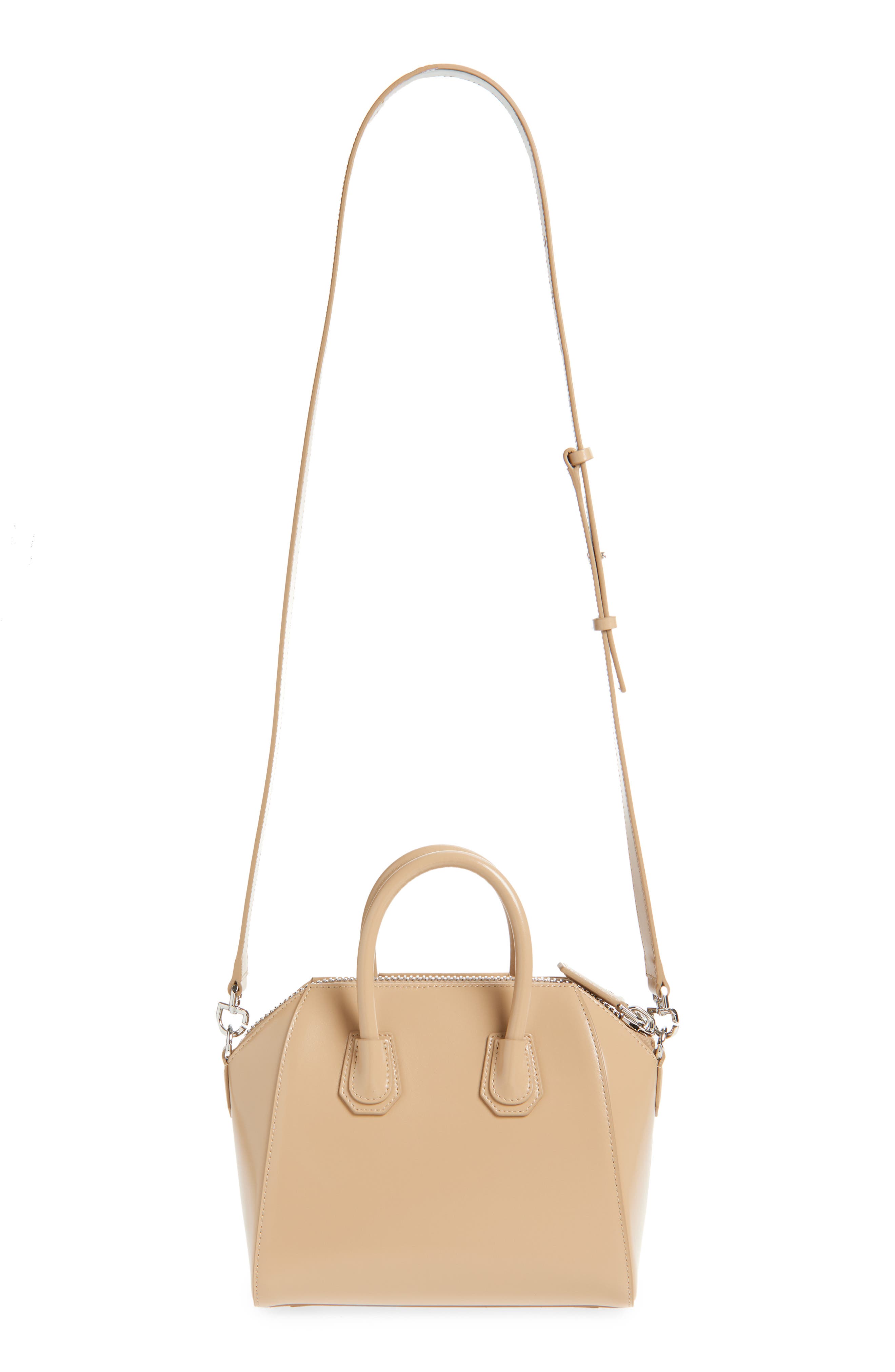 Mini Antigona Leather Satchel, Alternate, color, SAND