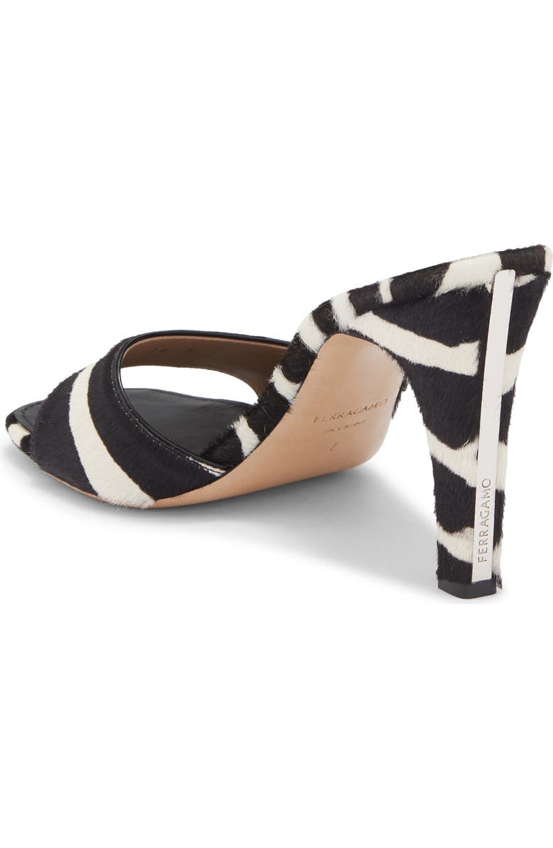 FERRAGAMO Tatiana Slide Sandal, Alternate, color, Kasba Bianco/ Nero Biscotto