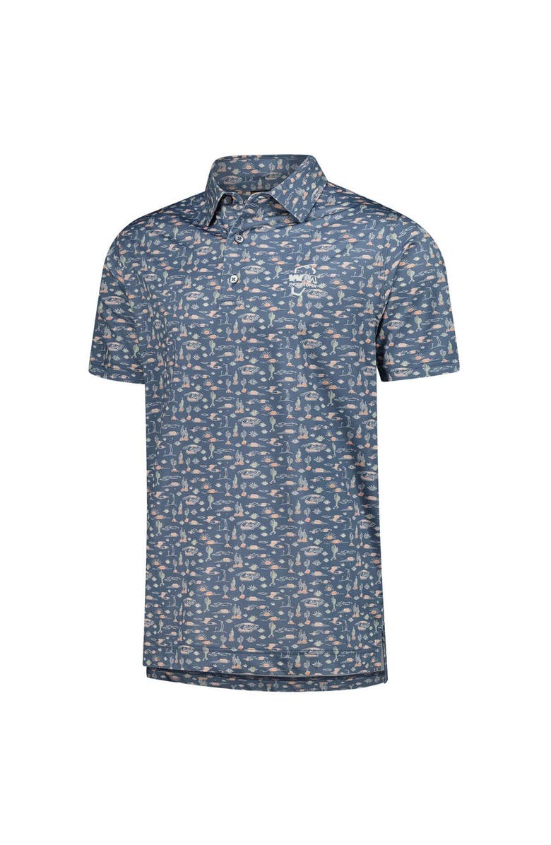 FOOTJOY Men's FootJoy  Blue WM Phoenix Open ProDry All Over Print Polo, Alternate, color, Blue