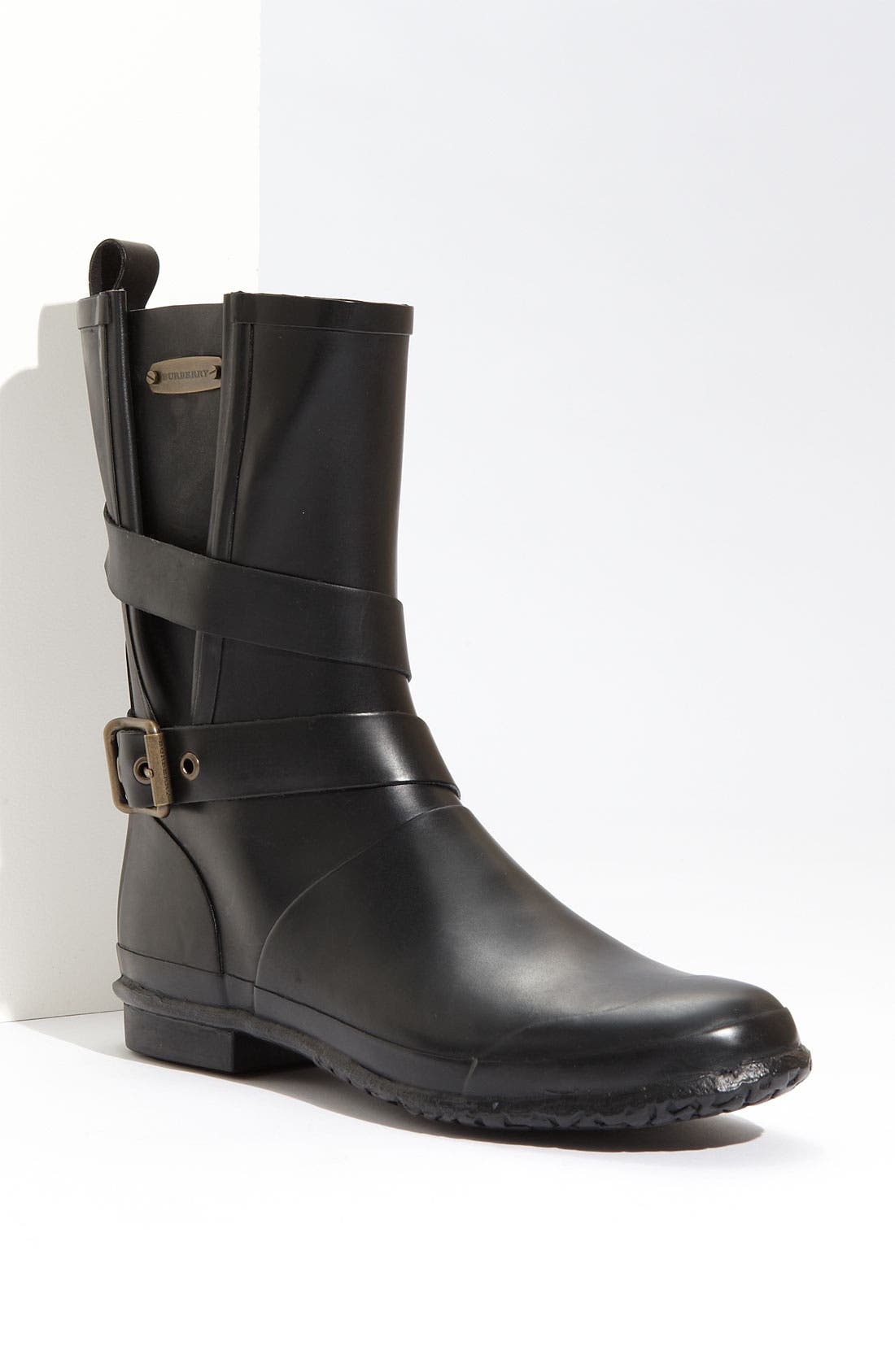 Burberry Buckled Rain Boot, Main, color, 