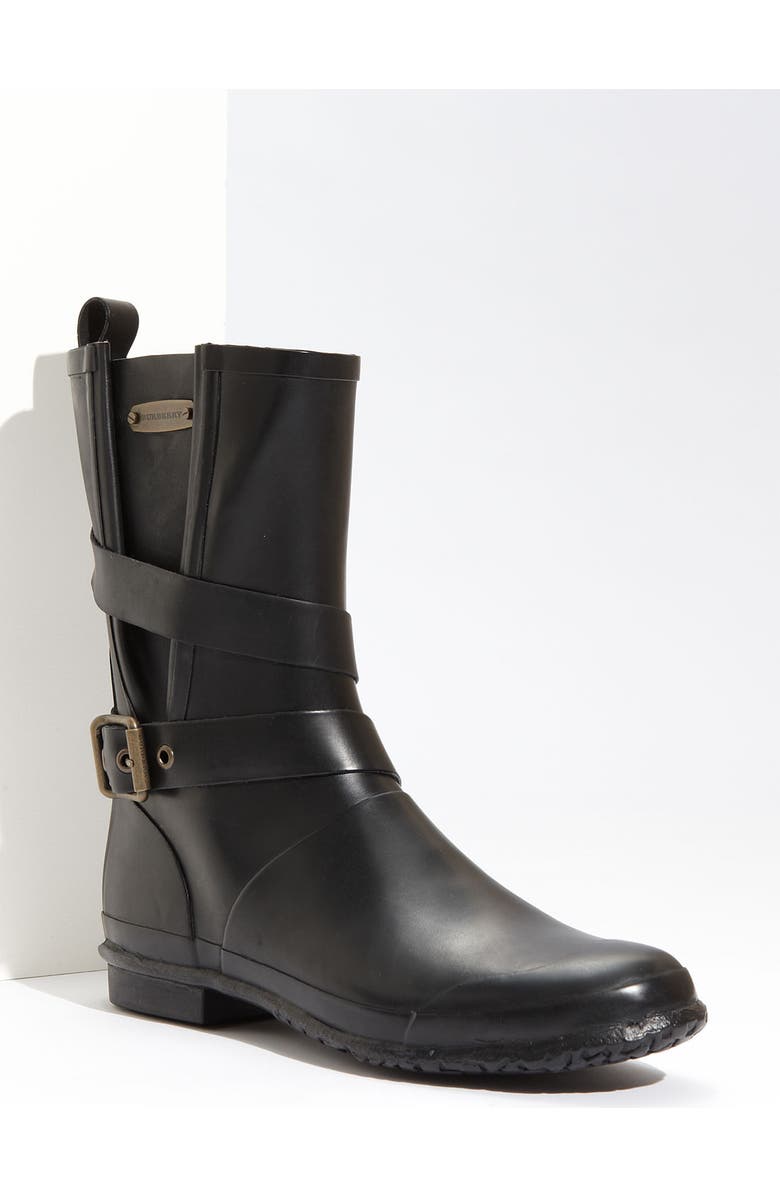 Burberry Buckled Rain Boot, Main, color,