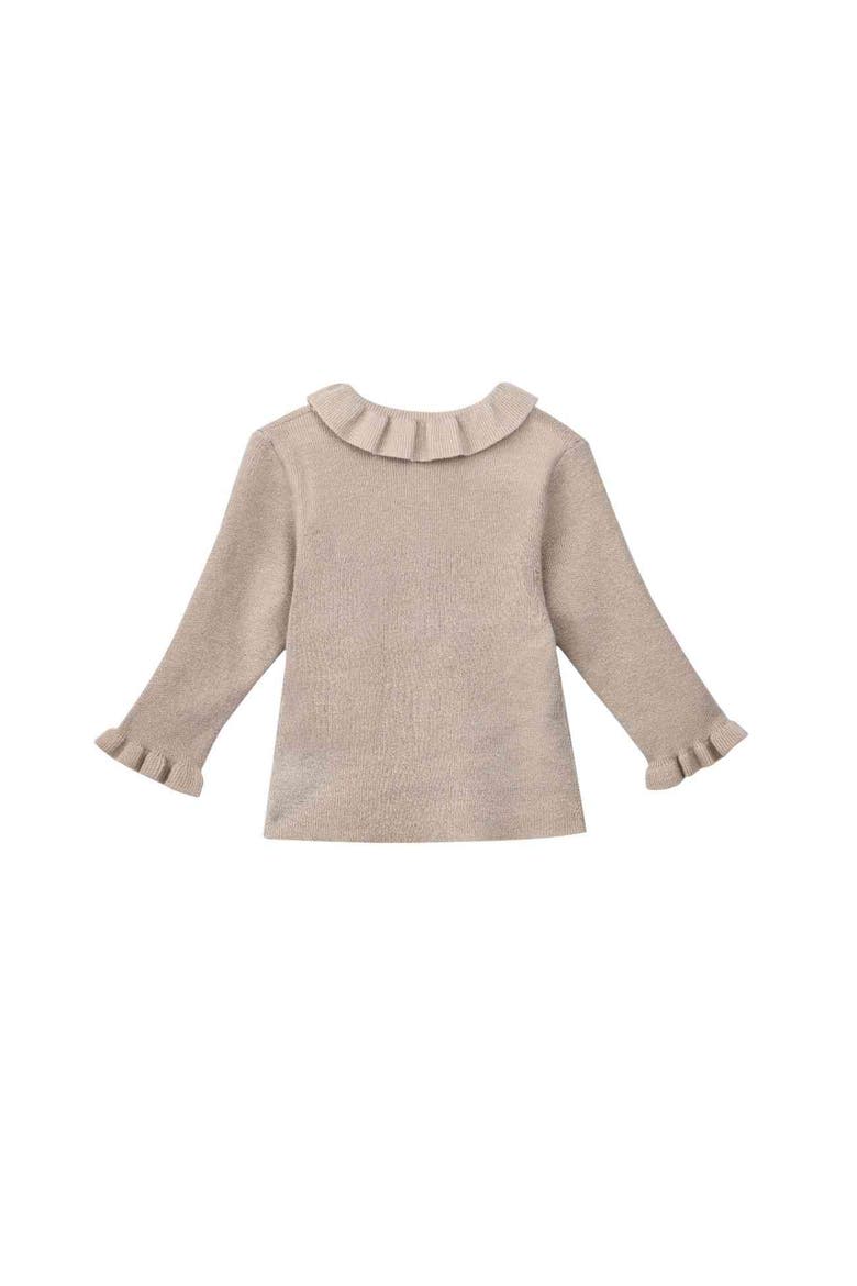 Quilted Ruffle Outfit, Alternate, color, Beige
