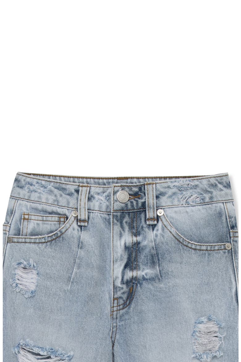 Kids' Ripped Wide Leg Jeans, Alternate, color, LIGHT STONE