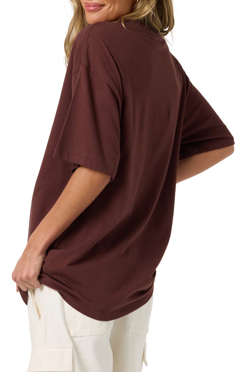 O'Neill Wave Oversized Graphic T-Shirt, Alternate, color, Chocolate