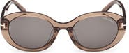 TOM FORD Jasmin 54mm Oval Sunglasses