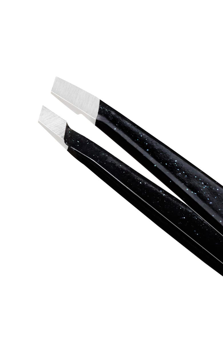 TWEEZERMAN Dusted Onyx Mini Slant Tweezer, Alternate, color, Dusted Onyx