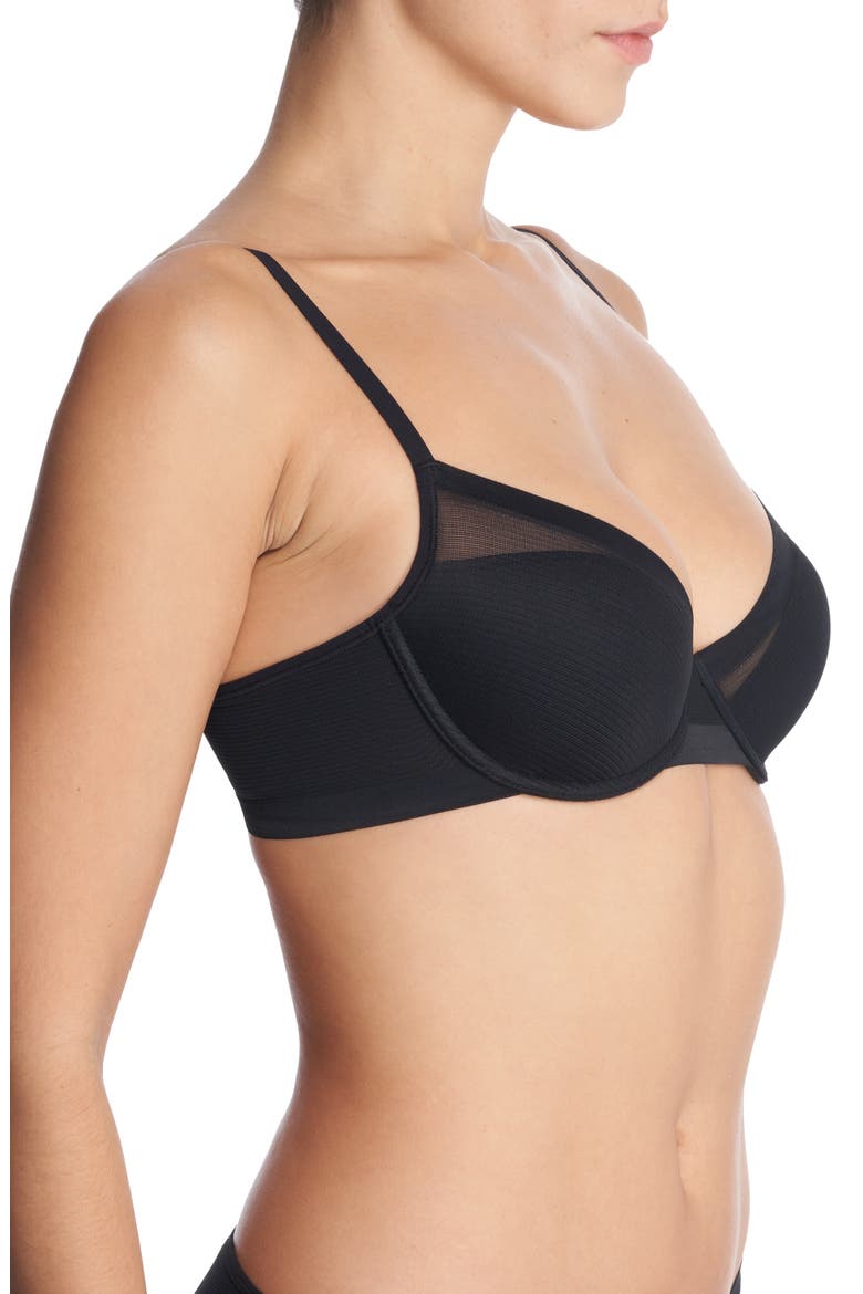 Scope Balconette Underwire Contour Bra, Alternate, color, BLACK