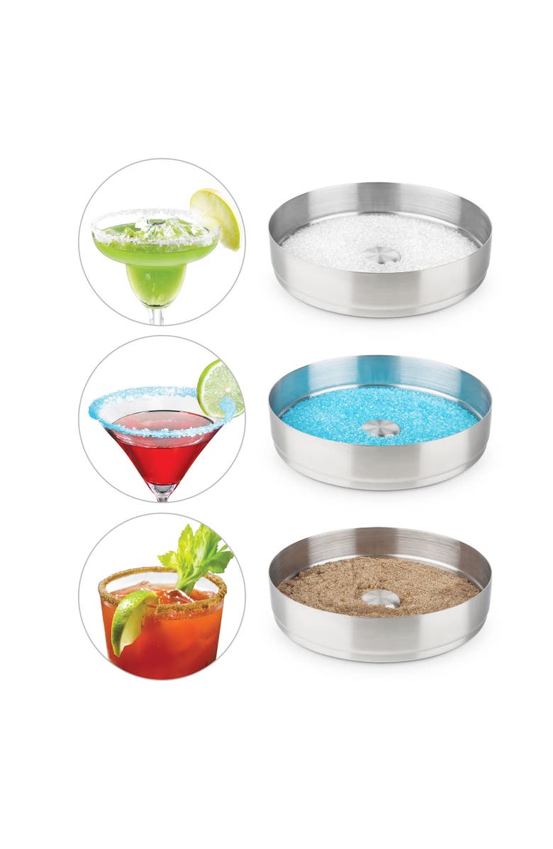 FINAL TOUCH 2 Tier Cocktail Rimmer, Alternate, color, Multicolored