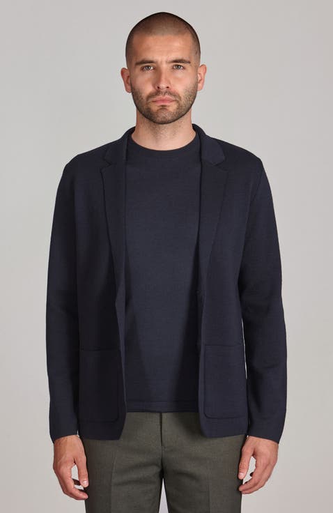 Lightweight Merino Wool Knitted Blazer