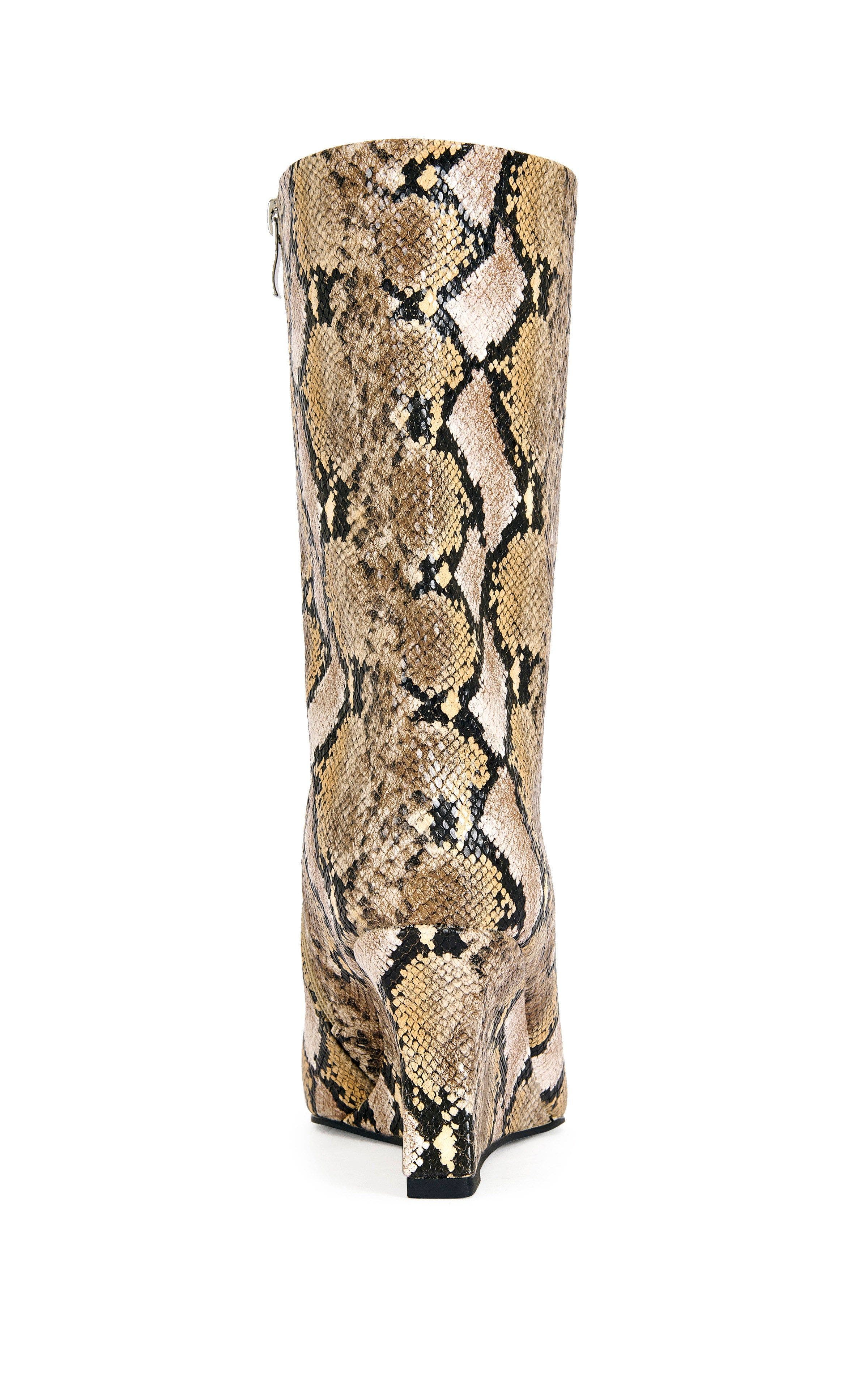 AZALEA WANG Vinci Wedge Bootie, Alternate, color, Beige Multi