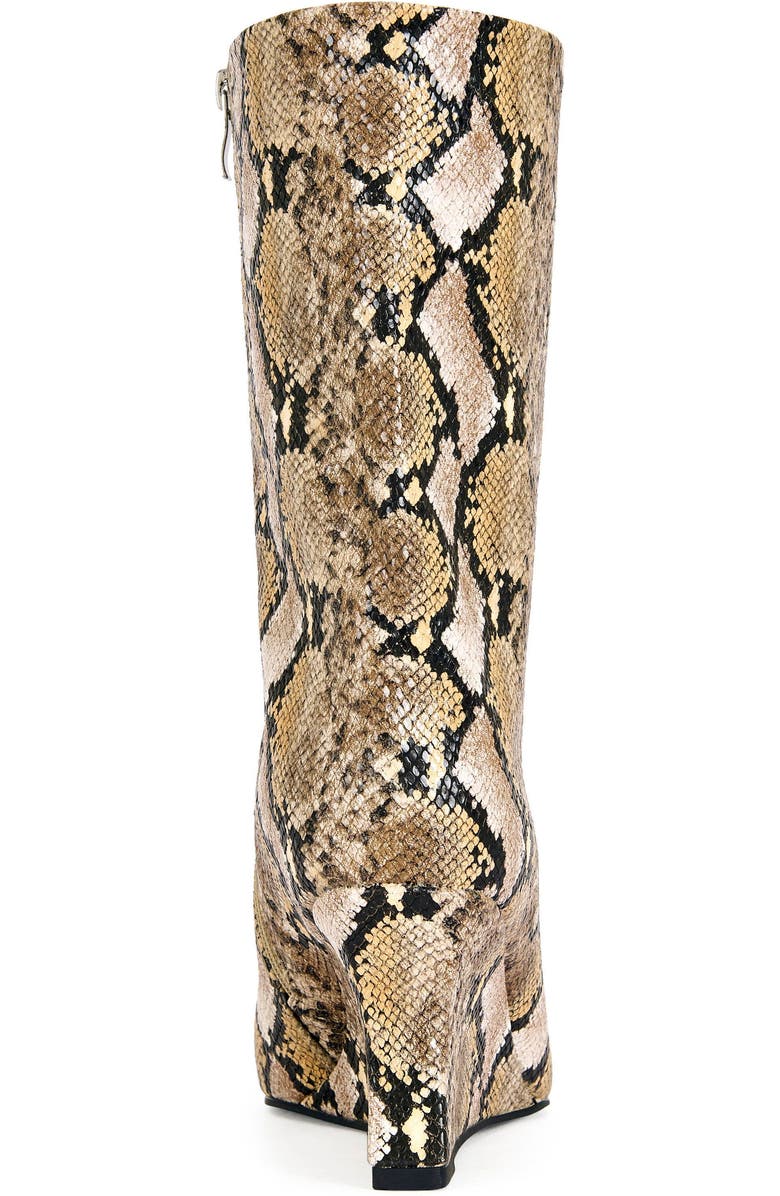 AZALEA WANG Vinci Wedge Bootie, Alternate, color, Beige Multi