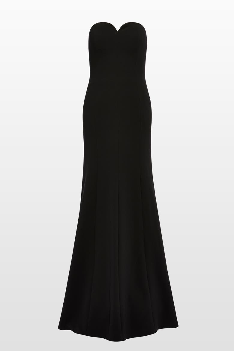 Lust Strapless Maxi Dress, Main, color, Liquorice