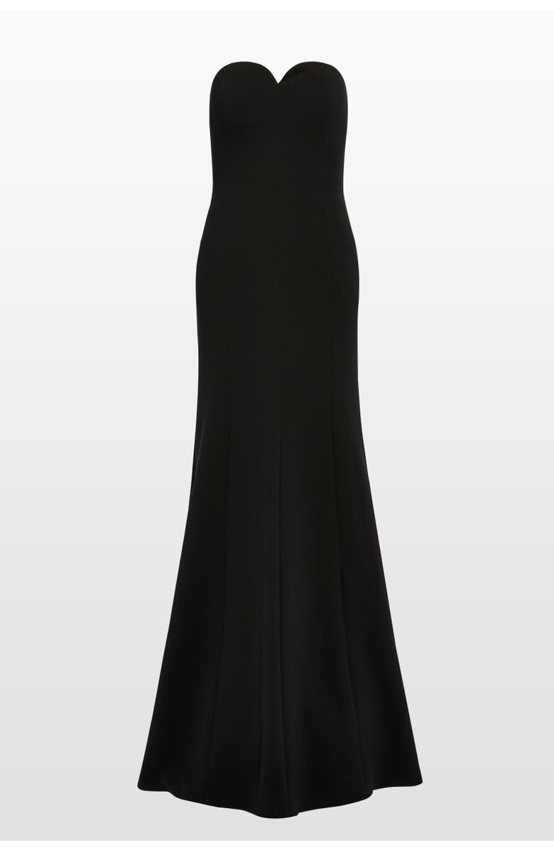 Jenny Packham Lust Strapless Maxi Dress, Main, color, Liquorice
