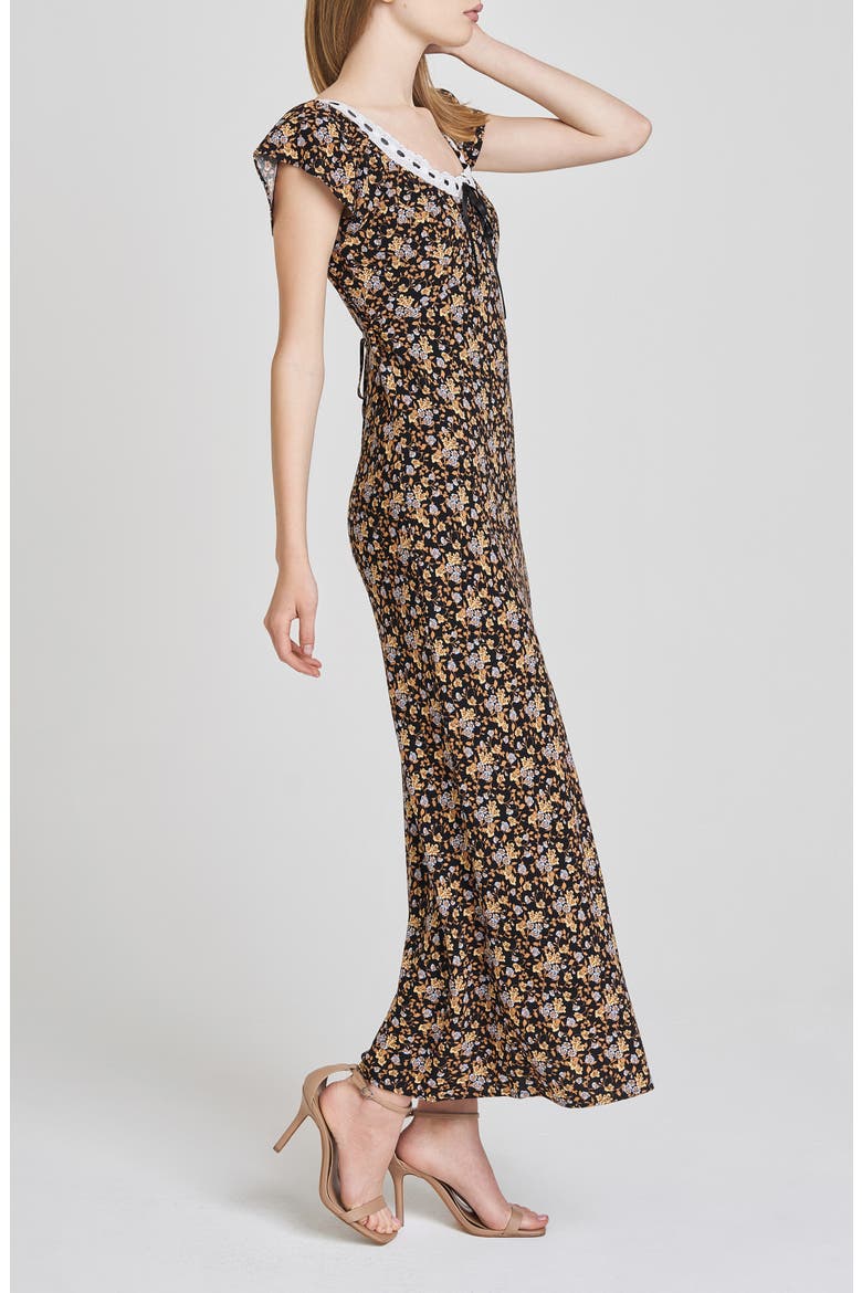 Margerie Maxi Sundress, Alternate, color, BLACK DITSY