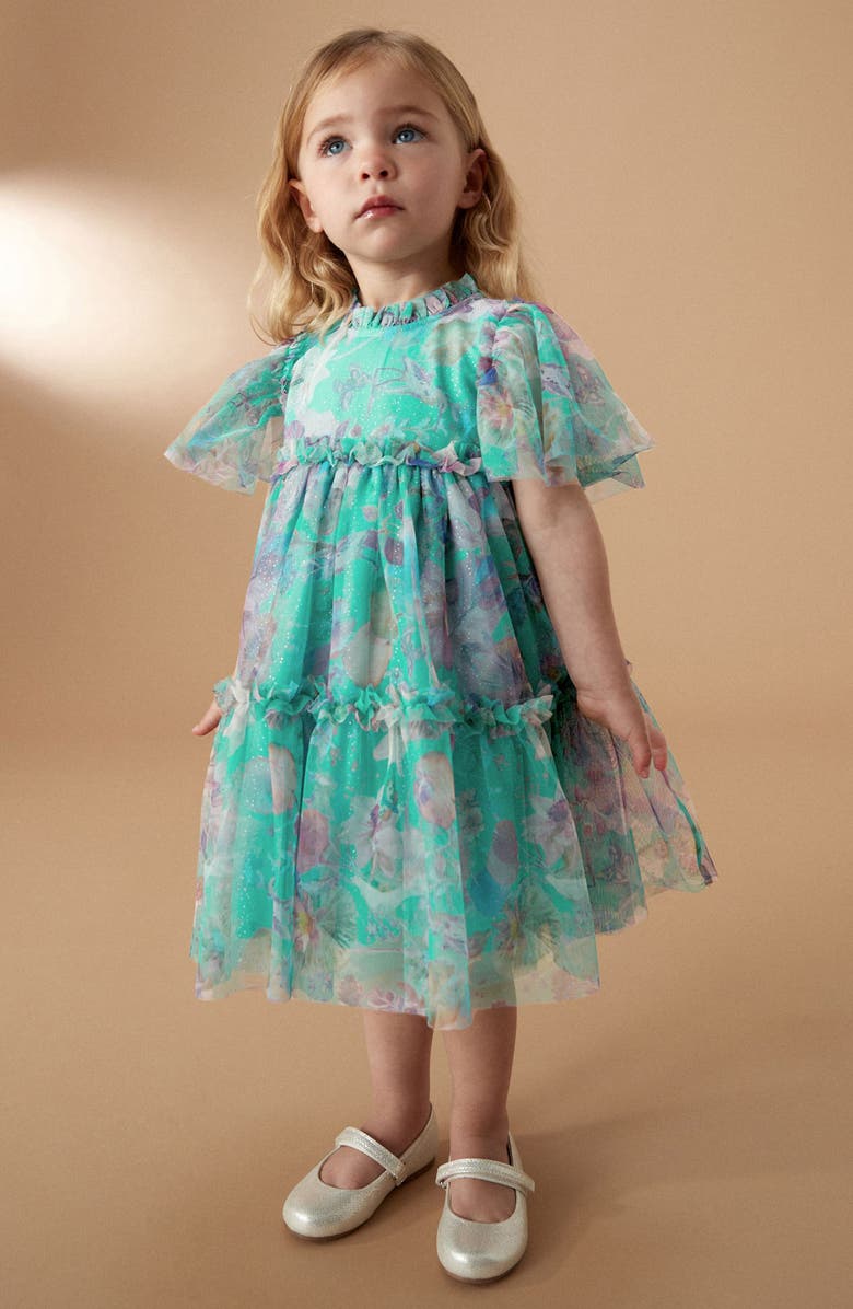 NEXT Kids' Tiered Mesh Dress, Alternate, color, 