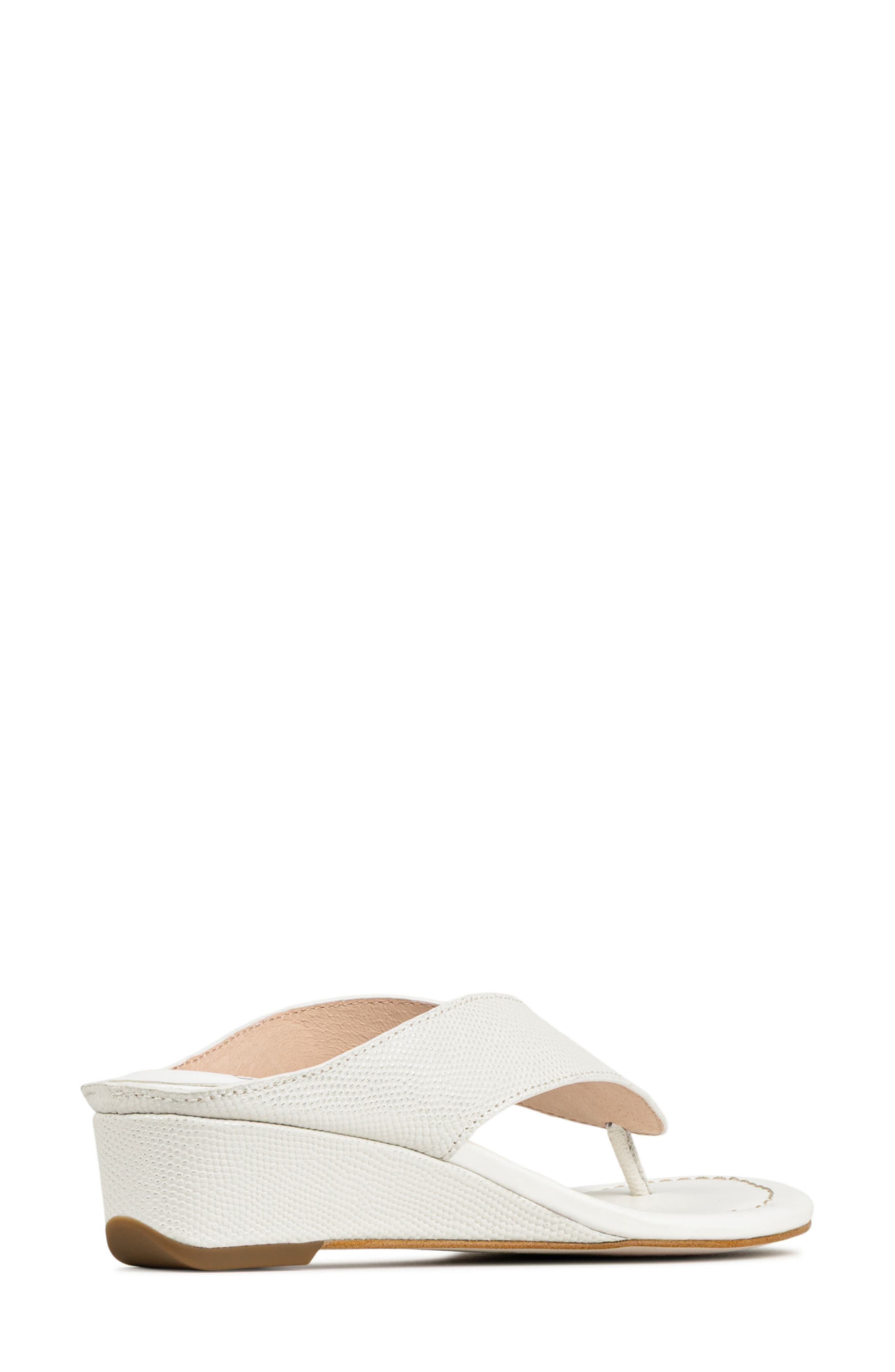 Vylette Wedge Flip Flop, Alternate, color, PORCELAIN