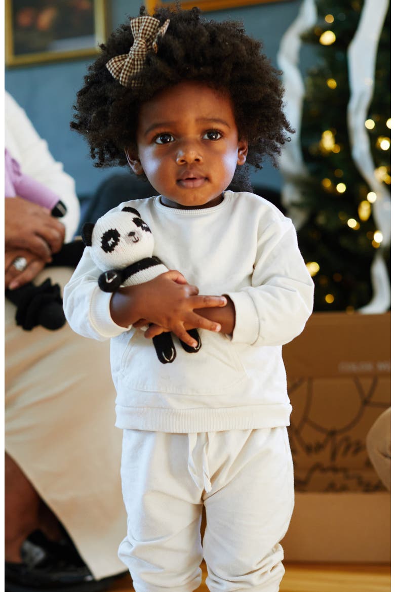 Baby Panda Cotton Stuffed Animal, Alternate, color, BLACK