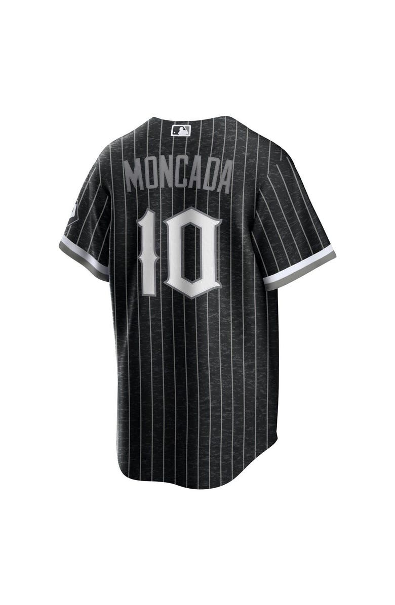 Nike Men's Nike Yoan Moncada Black Chicago White Sox City Connect Replica Player Jersey, Alternate, color, 